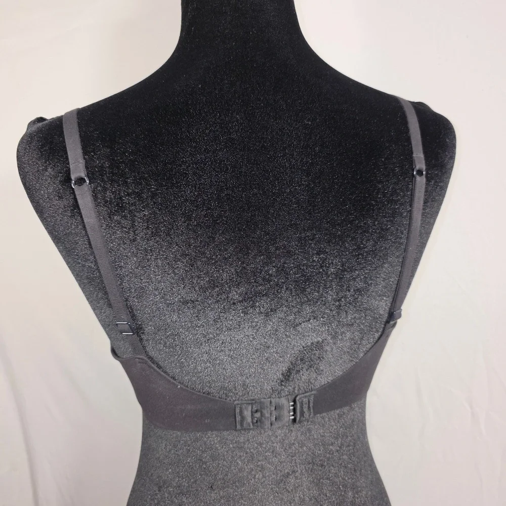 Calvin Klein T-Shirt Bra Women 34C Black Excellent Underwire Padded F3837